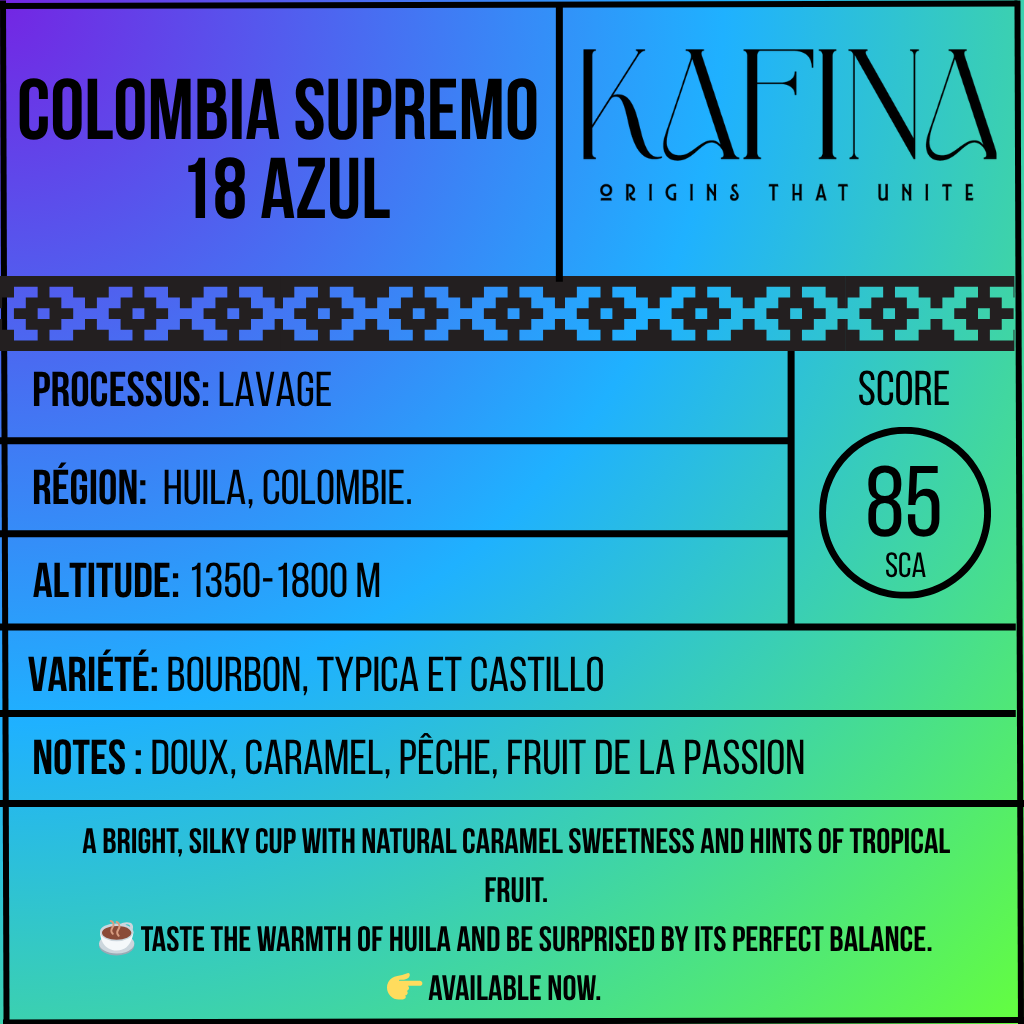 🇨🇴 Colombia Supremo 18 - Azul - 250gr